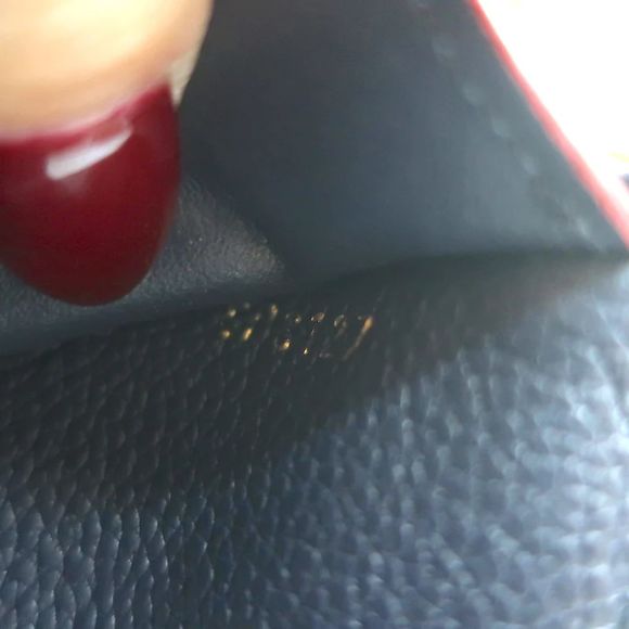 Louis Vuitton Victorine Wallet Navy Monogram Empreinte Leather - Picture 12 of 12